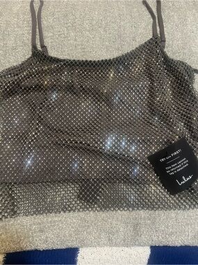 Lulu's Sparkle Mesh Camisole